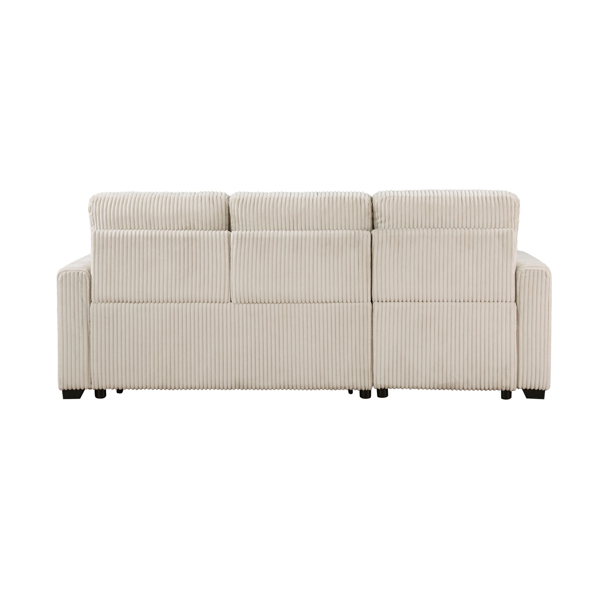Rhett Beige 3-Piece Reversible Sectional with Pull-out Bed and Hidden Storage from Homelegance - Luna Furniture