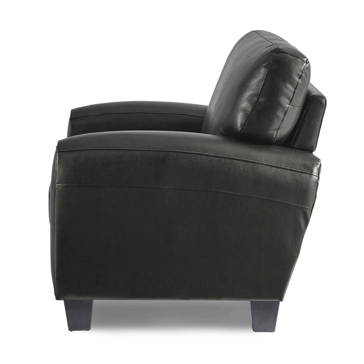 Rubin Black Faux Leather Chair from Homelegance - Luna Furniture