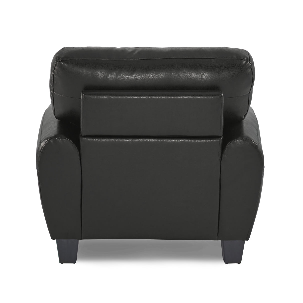 Rubin Black Faux Leather Chair from Homelegance - Luna Furniture