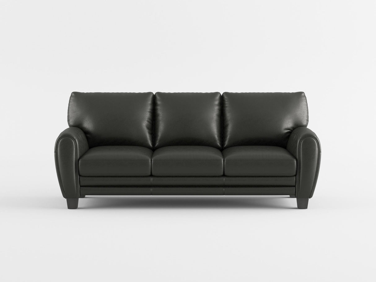 Rubin Black Faux Leather Sofa from Homelegance - Luna Furniture