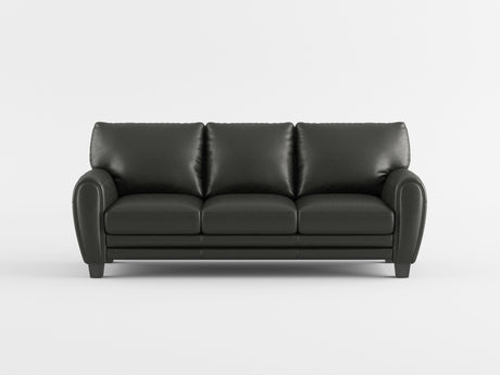 Rubin Black Faux Leather Sofa from Homelegance - Luna Furniture