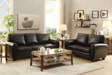 Rubin Black Faux Leather Sofa from Homelegance - Luna Furniture