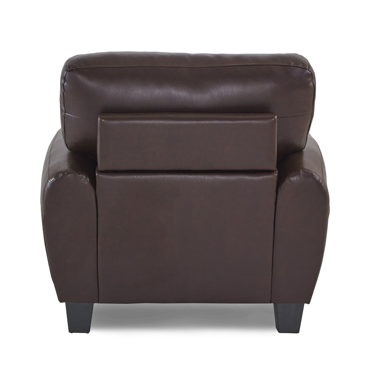 Rubin Dark Brown Faux Leather Chair from Homelegance - Luna Furniture