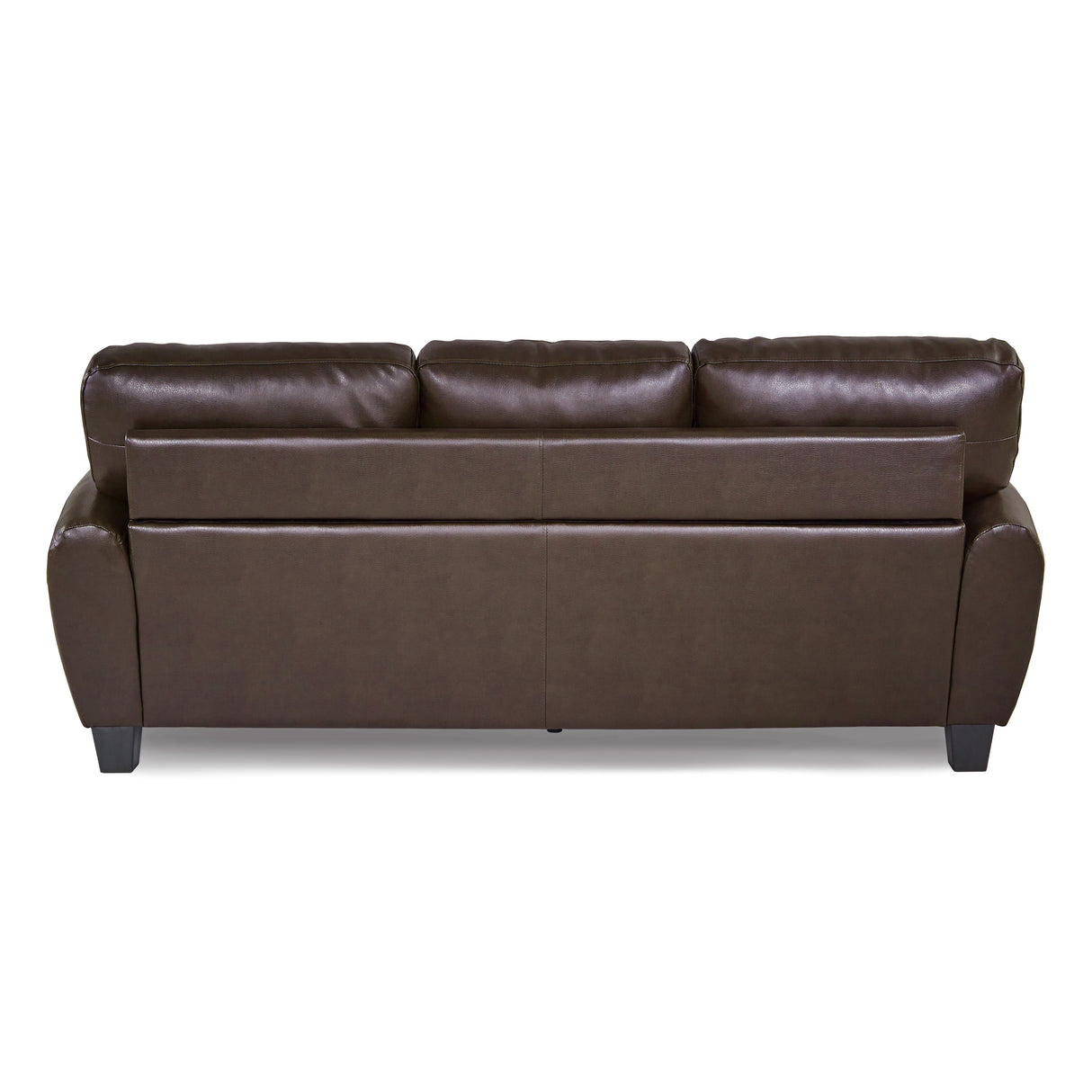 Rubin Dark Brown Faux Leather Sofa from Homelegance - Luna Furniture