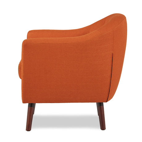 Lucille Orange Accent Chair from Homelegance - Luna Furniture