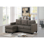 Phelps Brownish Gray Reversible Sofa Chaise - Luna Furniture