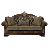 Croydon Dark Cherry 2-Piece Living Room Set from Homelegance - Luna Furniture
