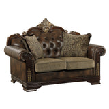 Croydon Dark Cherry 2-Piece Living Room Set from Homelegance - Luna Furniture