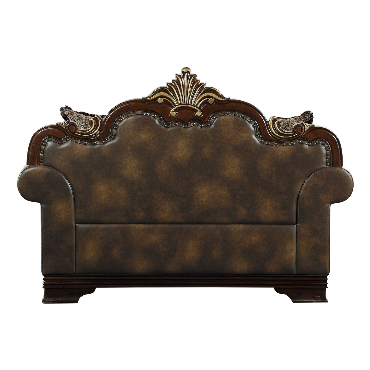 Croydon Dark Cherry 2-Piece Living Room Set from Homelegance - Luna Furniture
