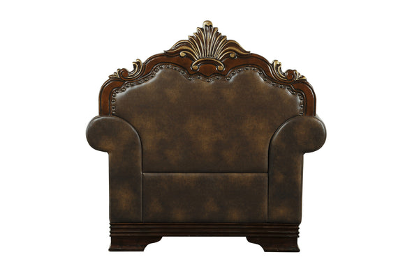 Croydon Dark Cherry Chair - Luna Furniture