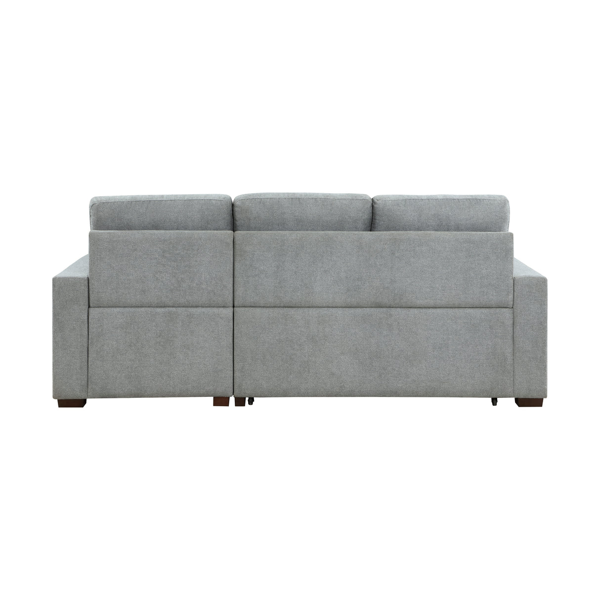 Waitsfield Gray 2-Piece Sectional with Right Chaise, Pull-out Bed and Hidden Storage from Homelegance - Luna Furniture