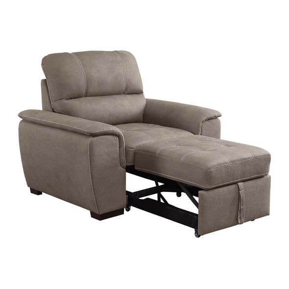 9858TP-1 Chair with Pull-out Ottoman - Luna Furniture