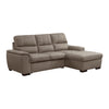 9858TP*SC (2)2-Piece Sectional with Pull-out Bed and Right Chaise with Hidden Storage - Luna Furniture
