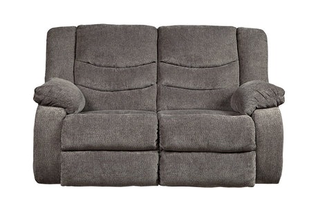 Tulen Gray Reclining Loveseat from Ashley - Luna Furniture