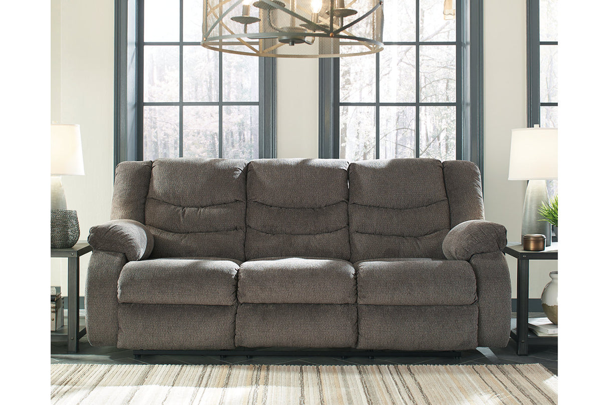 Tulen Gray Reclining Sofa from Ashley - Luna Furniture