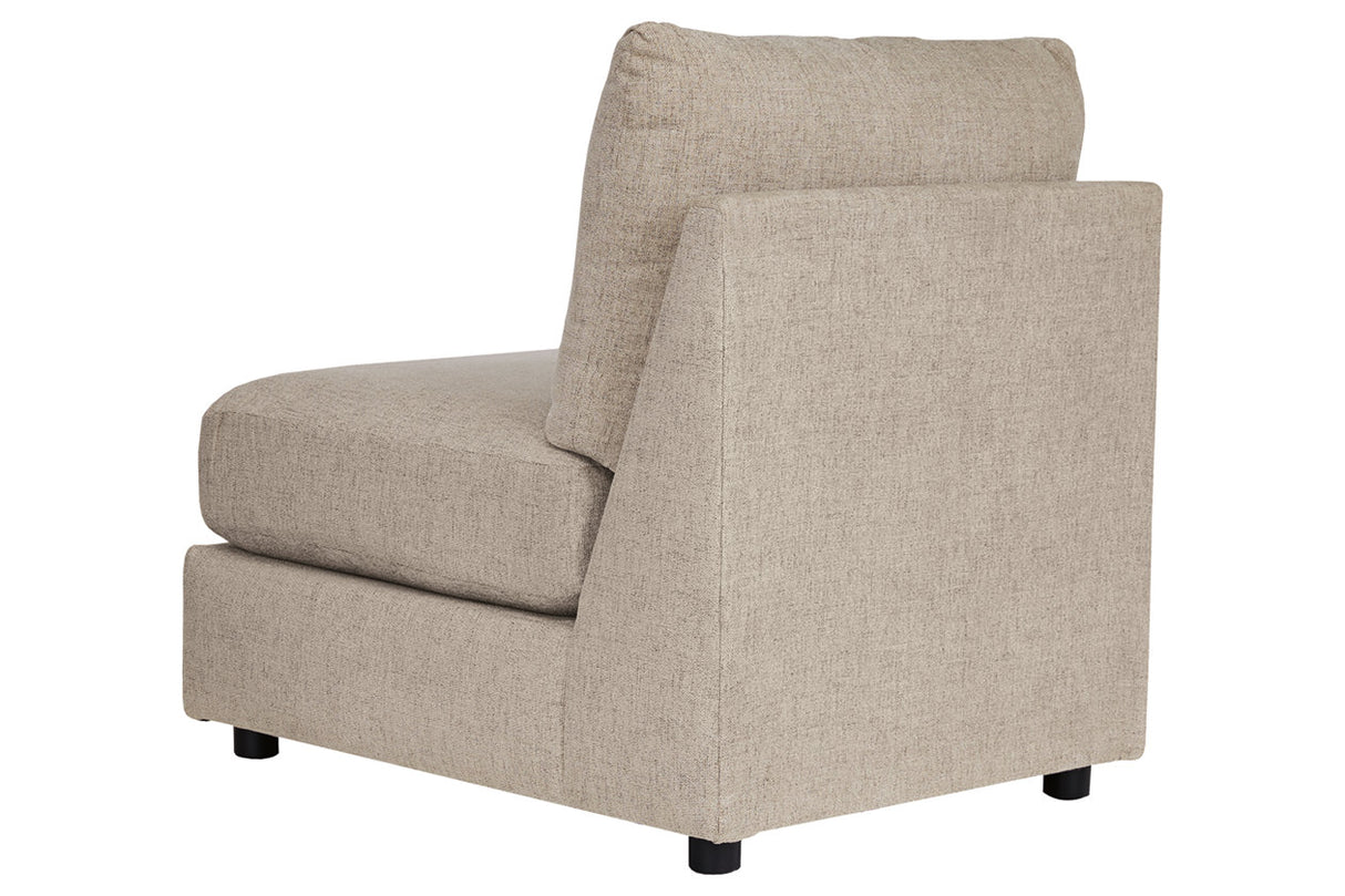 Kellway Bisque Armless Chair from Ashley - Luna Furniture
