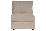 Kellway Bisque Armless Chair - Luna Furniture
