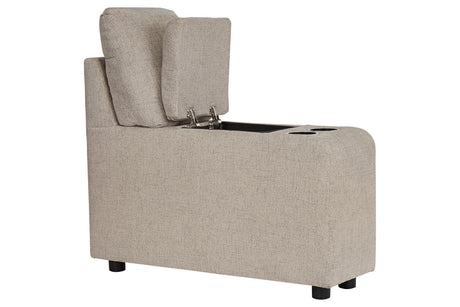 Kellway Bisque Console with Storage from Ashley - Luna Furniture