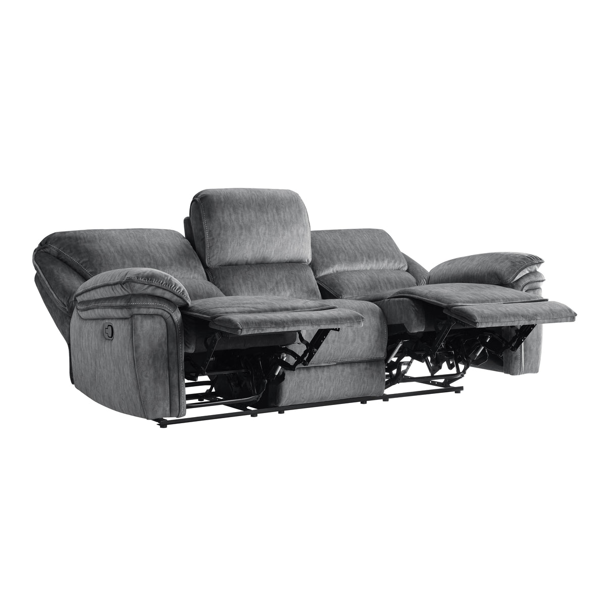 Muirfield Gray 2-Piece Double Reclining Set from Homelegance - Luna Furniture