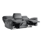 Muirfield Gray 2-Piece Double Reclining Set from Homelegance - Luna Furniture