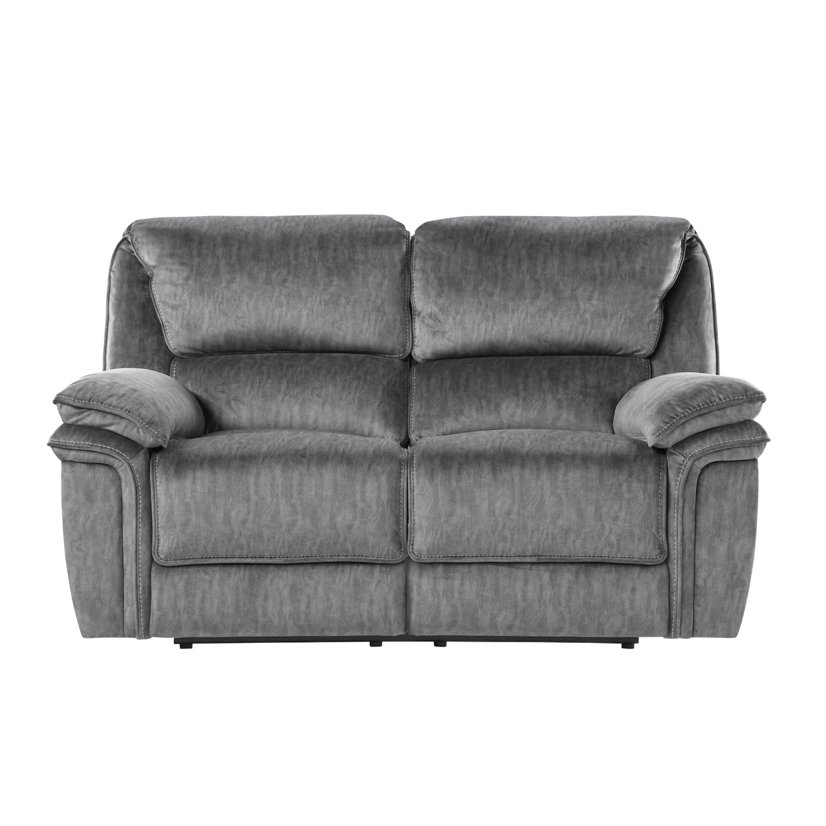 Muirfield Gray 2-Piece Double Reclining Set from Homelegance - Luna Furniture