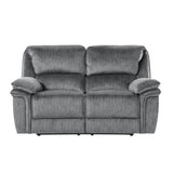 Muirfield Gray 2-Piece Double Reclining Set from Homelegance - Luna Furniture
