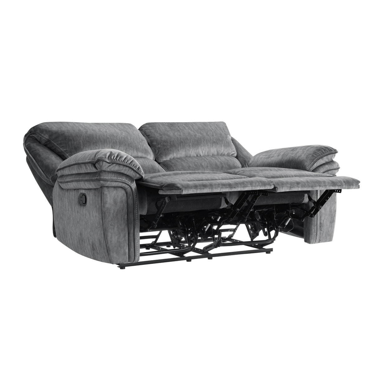 Muirfield Gray 2-Piece Double Reclining Set from Homelegance - Luna Furniture