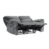 Muirfield Gray 2-Piece Double Reclining Set from Homelegance - Luna Furniture