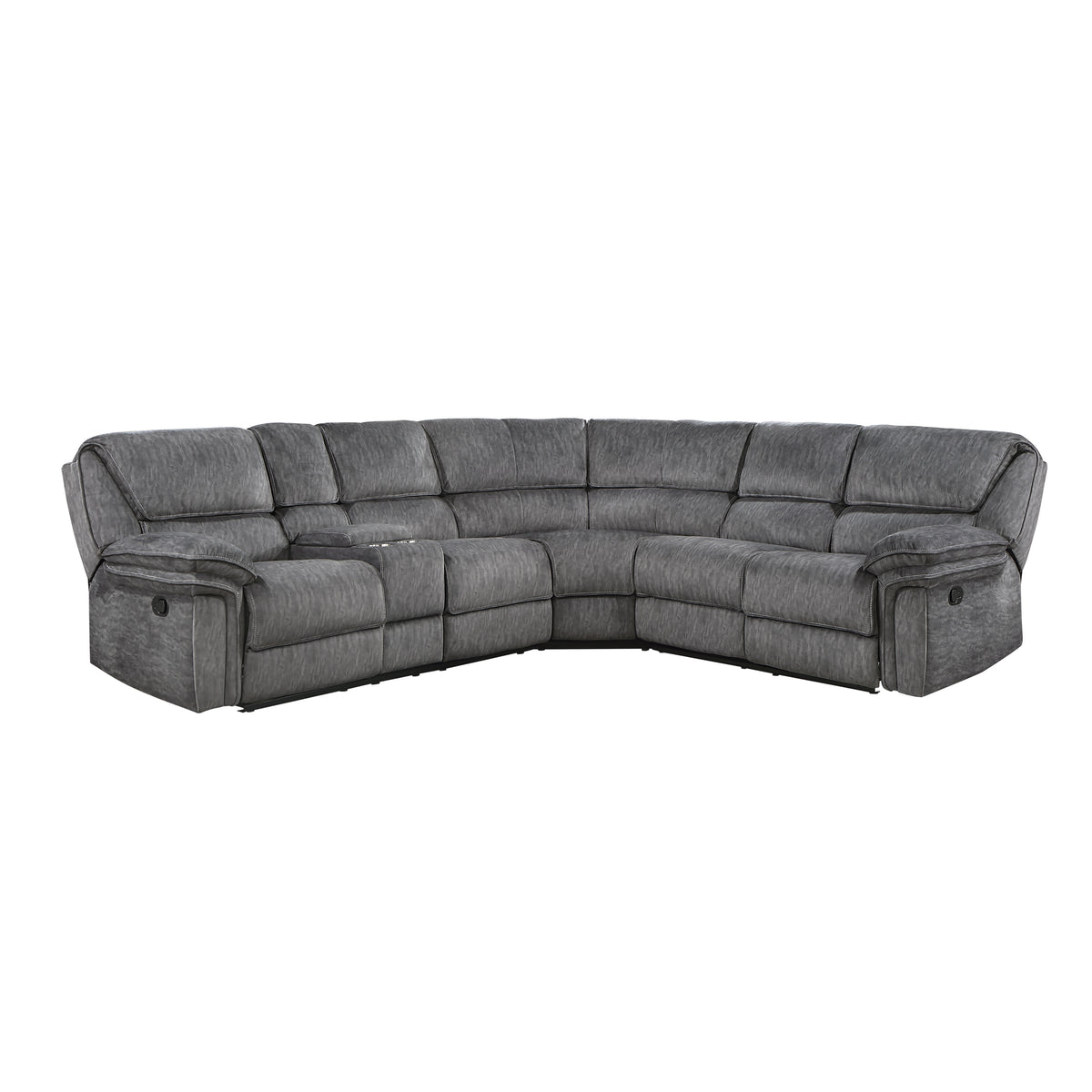 9913*32LCN2R (3)3-Piece Reclining Sectional with Left Console from Homelegance - Luna Furniture