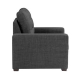 McCafferty Dark Gray Chair with Pull-Out Ottoman from Homelegance - Luna Furniture