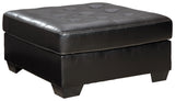 Jacurso Charcoal Oversized Ottoman from Ashley - Luna Furniture