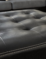 Jacurso Charcoal Oversized Ottoman from Ashley - Luna Furniture