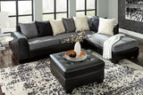 Jacurso Charcoal Oversized Ottoman from Ashley - Luna Furniture