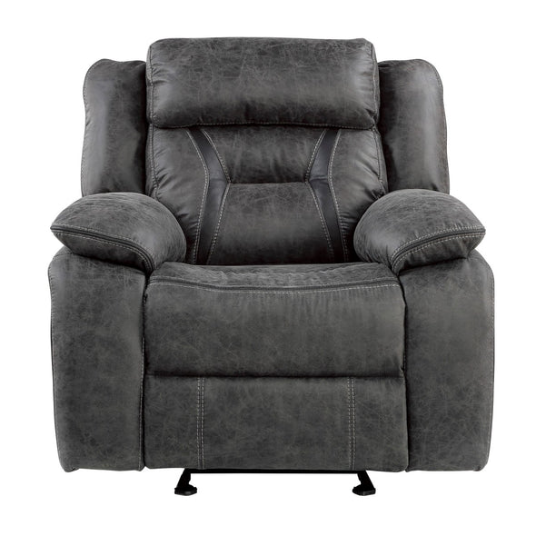 Madrona Hill Gray Glider Reclining Chair - Luna Furniture