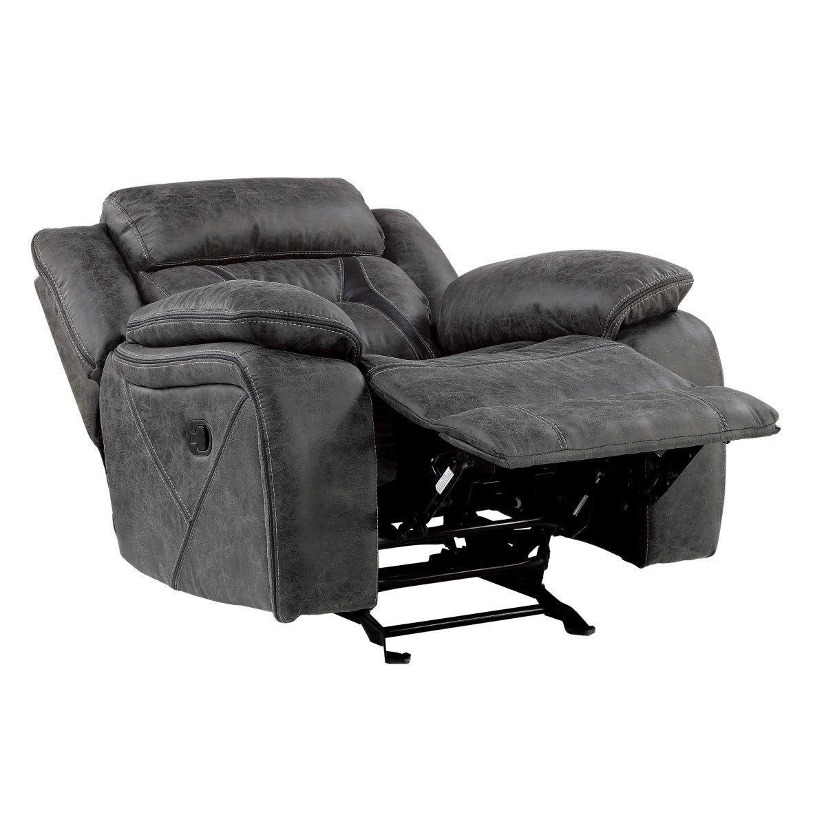 Madrona Hill Gray Glider Reclining Chair from Homelegance - Luna Furniture