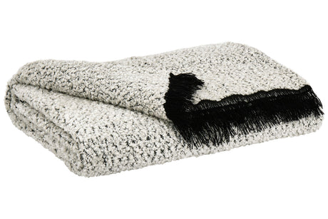 Leonita Black/White Throw from Ashley - Luna Furniture