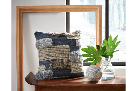 Gibbend Blue/Gray/White Pillow from Ashley - Luna Furniture