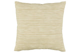 Budrey Tan/White Pillow, Set of 4
