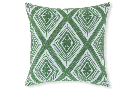 Bellvale Green/White Pillow from Ashley - Luna Furniture
