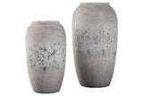 Dimitra Brown/Cream Vase from Ashley - Luna Furniture