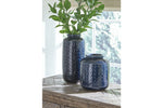 Marenda Navy Blue Vase, Set of 2