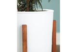 Dorcey White/Brown Planter, Set of 2 -  - Luna Furniture