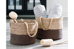 Parrish Natural/Charcoal Basket, Set of 2