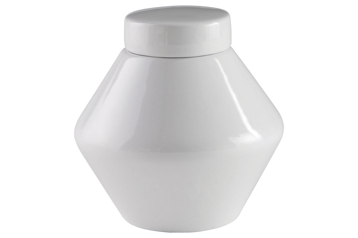 Domina White Jar from Ashley - Luna Furniture
