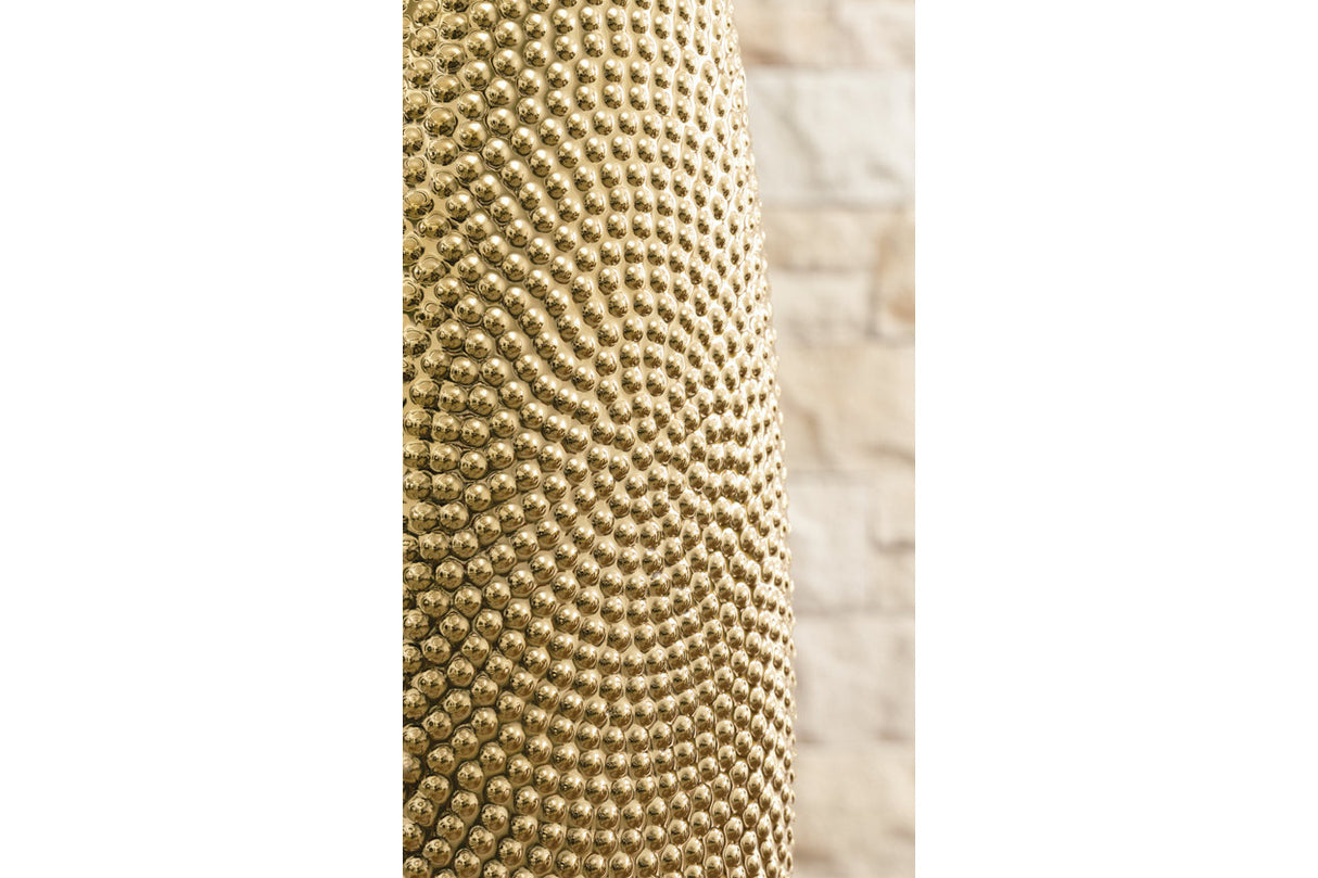 Efim Gold Finish Vase from Ashley - Luna Furniture
