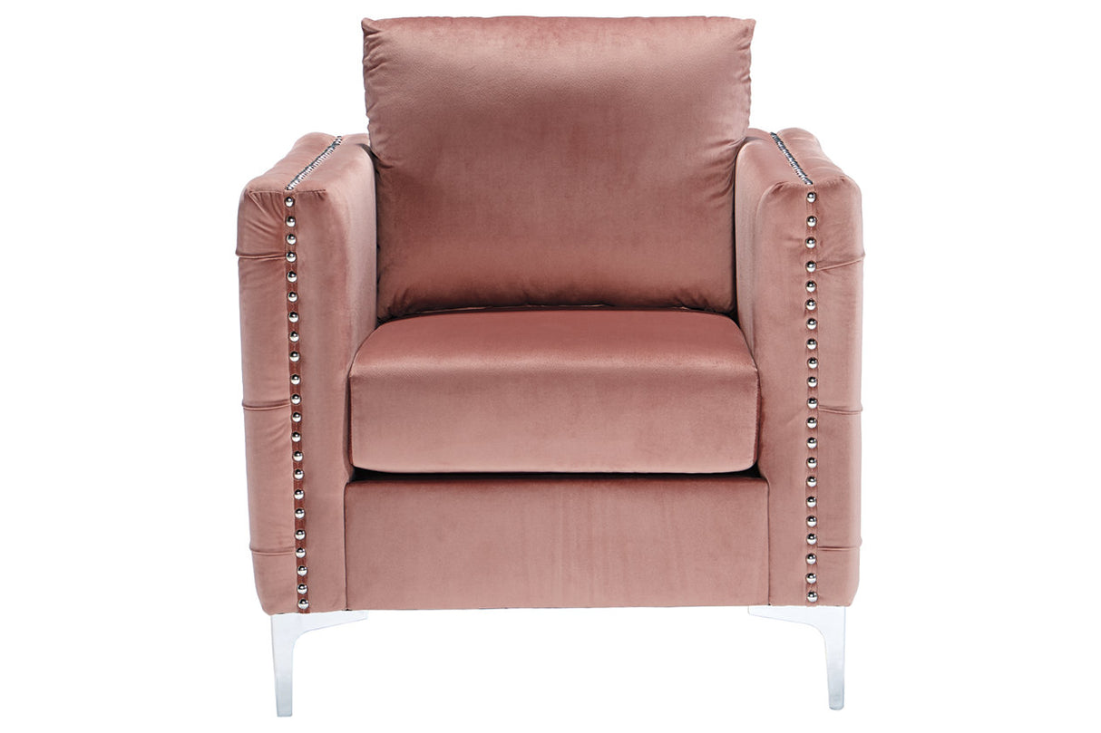 Lizmont Blush Pink Accent Chair -  - Luna Furniture