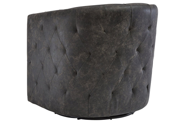 Brentlow Distressed Black Accent Chair