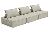 Bales Taupe 3-Piece Modular Seating from Ashley - Luna Furniture