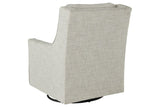 Kambria Fog Swivel Glider Accent Chair from Ashley - Luna Furniture