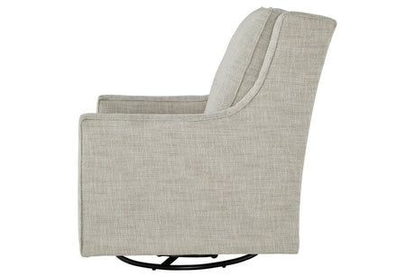 Kambria Fog Swivel Glider Accent Chair from Ashley - Luna Furniture